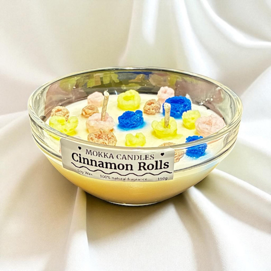 Cereal bowl candle