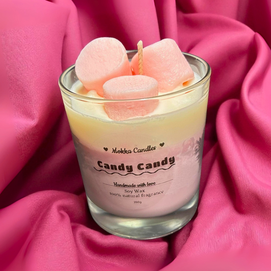 Marshmallow candle